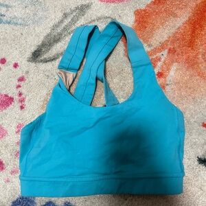 Lululemon size 4 sports bra blue